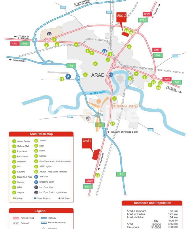 Teren comercial premium 29.000 mp I Arad I 1 km de centrul orasului - Poză 3