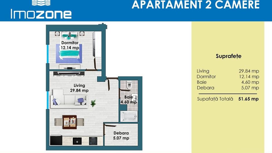 DRUMUL TABEREI - STUDIO/2 CAMERE,  BLOC FINALIZAT, LIFT! - Poză 3