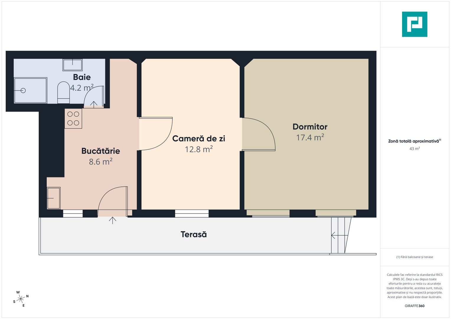 Apartament cu 2 camere | Ultracentral – Arad - Poză 4