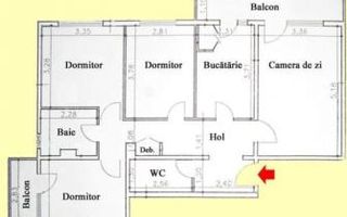 Apartament 4 camere Nord Mega Image - Poză 10