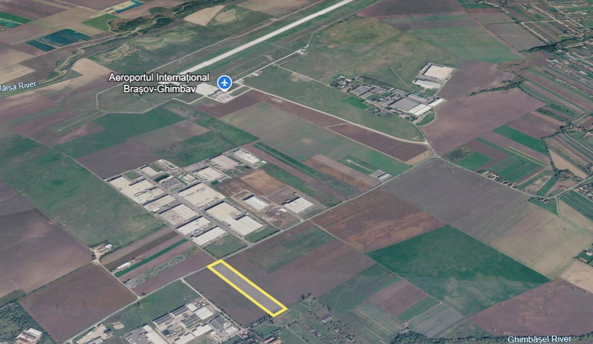 OCAZIE! Lot teren in vecinatatea aeroportului Brasov 50 m deschidere - Poză 6
