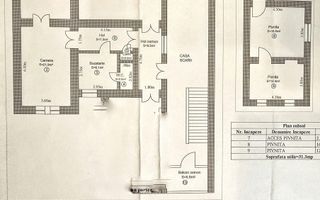 Apartament 2 camere garaj pivnita 31mp  zona Andrei Saguna - Schiță 2