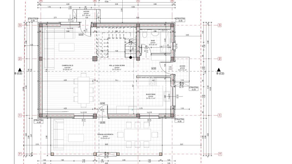 Casă nouă cu 4 camere, 120 mp utili, teren 290 mp, Șelimbăr - Schiță 12