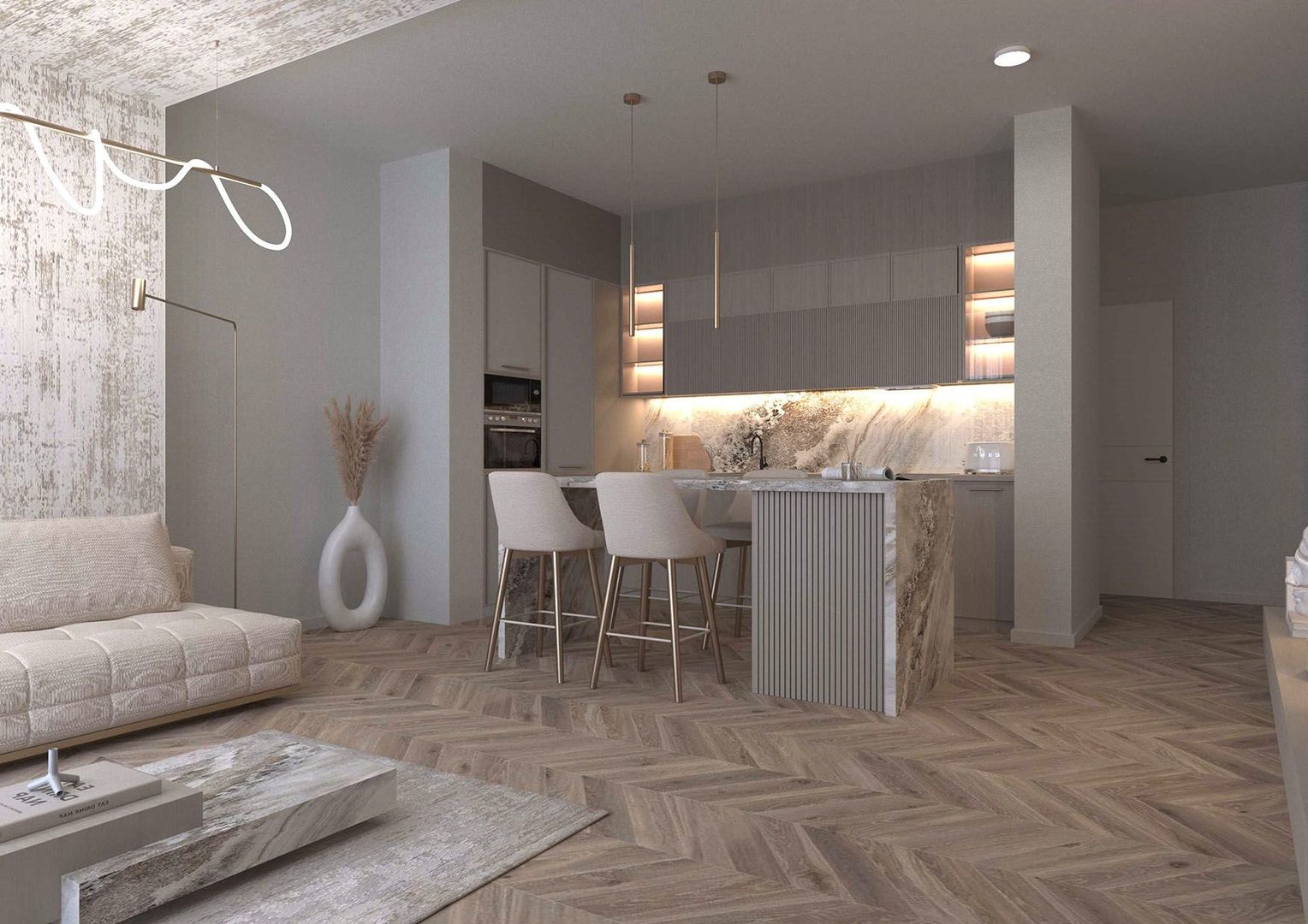 Apartament 02A, Corp A – 2 camere | 55,60 mp | Jabri Nord Residence - Poză 2