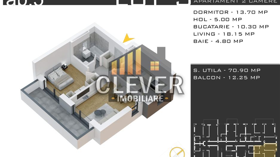 Ap 2 camere in Pallady-Incalzire Pardoseala- Parcare Bonus - Schiță 9