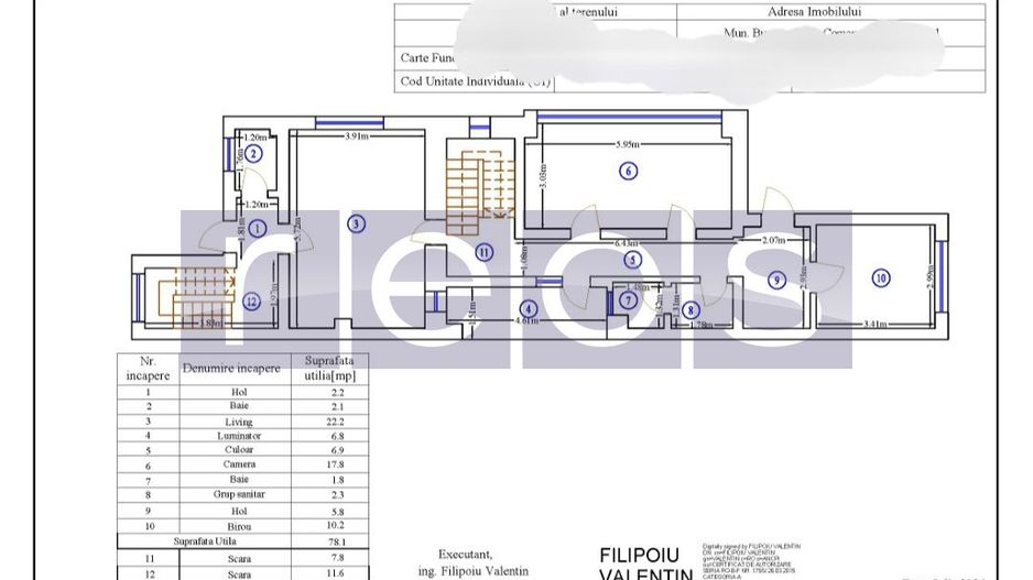 INCHIRERE VILA SPATIU COMERCIAL BIROU CLINICA TITULESCU BANU MANTA 600MP 8 CAMER - Poză 6