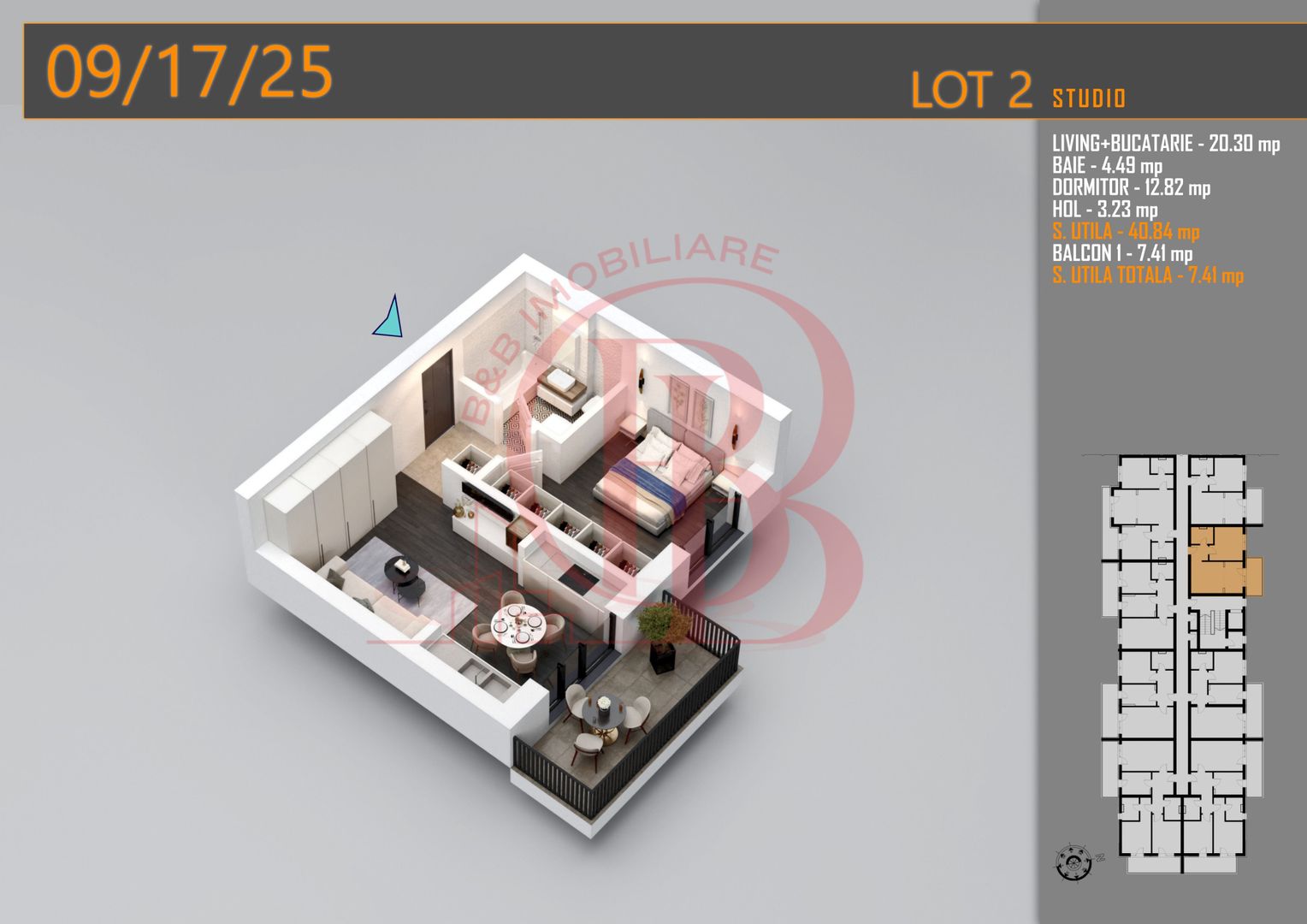 Apartament 2 camere-Theodor Pallady Metrou Teclu - Schiță 2