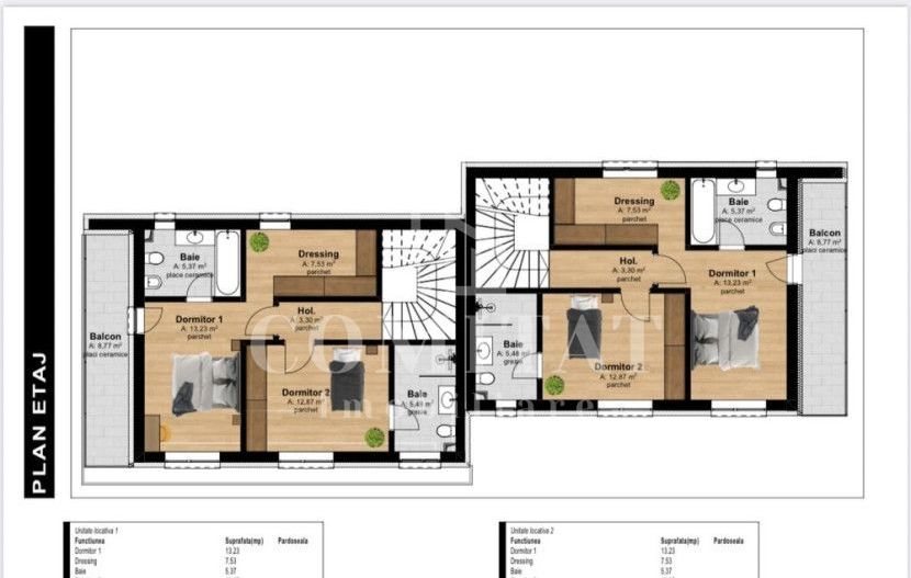 DUPLEX DE VANZARE| ZONA SUPERBA | TAUTI | - Schiță 22