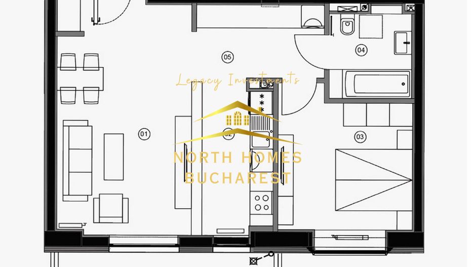 Apartament mobilat si utilat - Promenada Mall - Poză 3