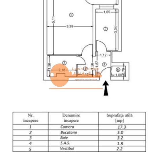 Garsonieră Iancului | Bloc rabilitat termic - Schiță 5