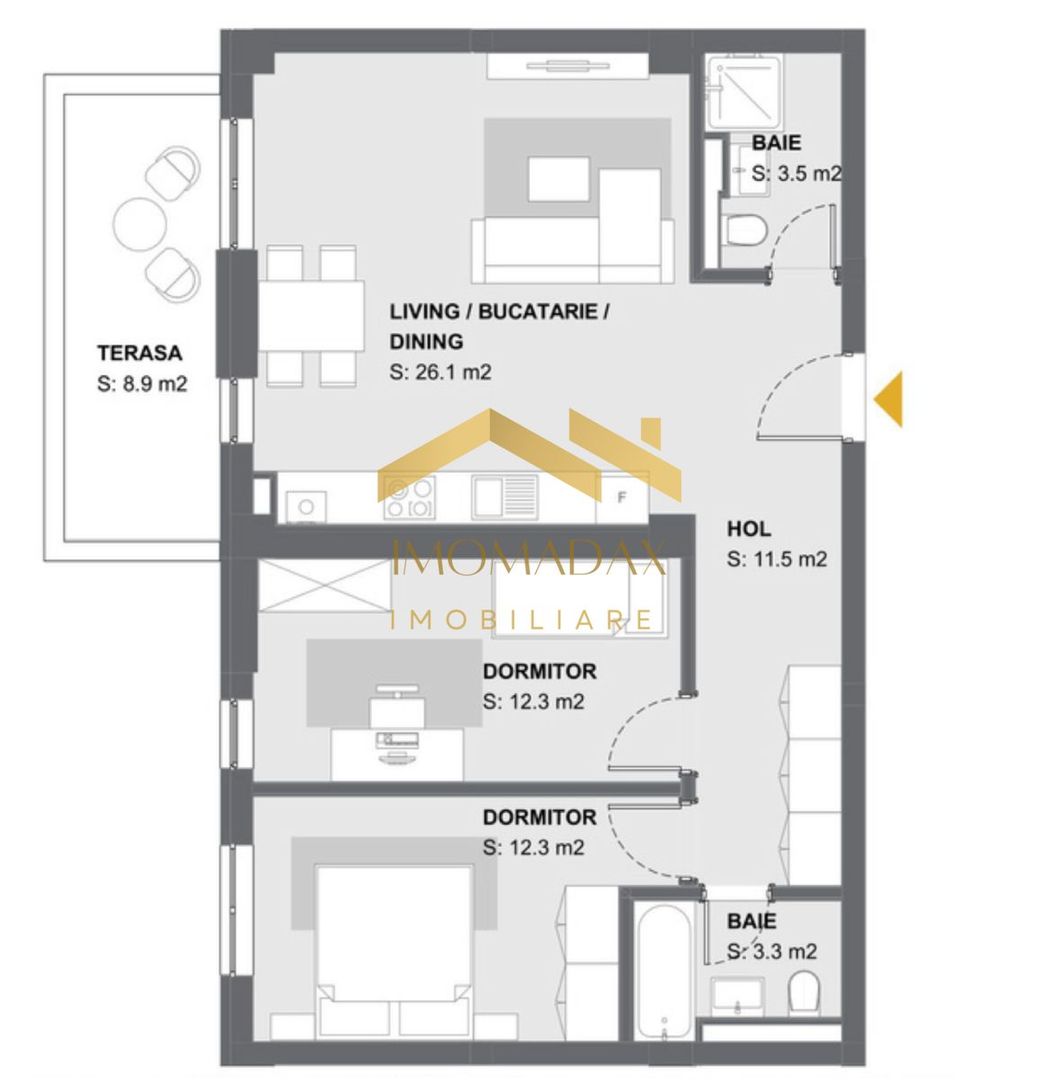 Aradului/Torontalului-3 Camere-Centrala Proprie - Poză 17