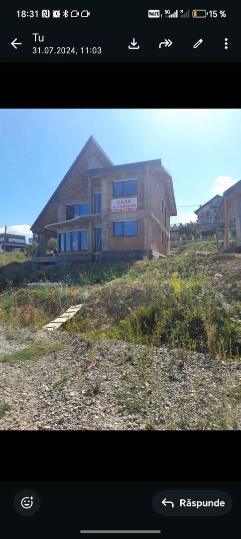Casă la roșu în Hlincea, Iași – 4 camere, teren 620 mp - Poză 2