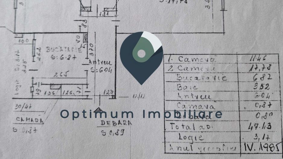 Apartament cu 2 camere, etaj 3/4 Intre Lacuri ! - Schiță 8