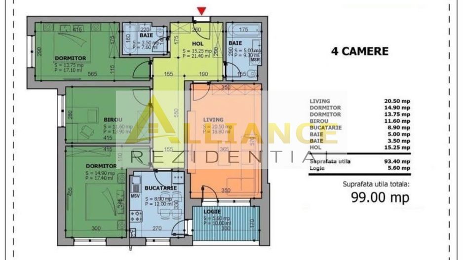Brancoveanu Cavar Residence 4 camere partial mobilat cu parcare - Poză 10