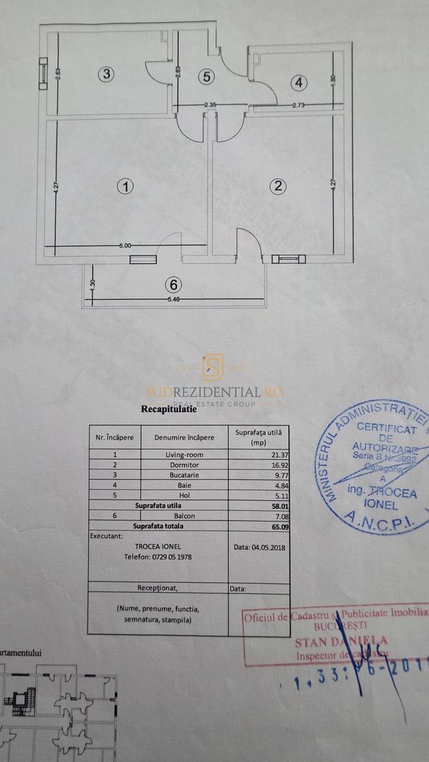 2 camere modern,  2023, decomandat, 65 mp, parcare, langa metrou, STB - Schiță 9