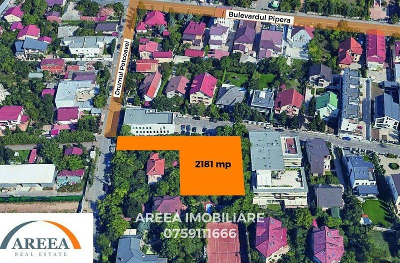Teren 2181mp in Pipera-str Drumul Potcoavei colt cu Vlad Tepes - Poză 3