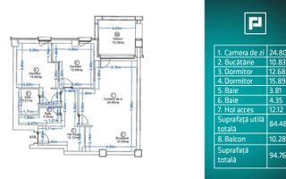 Apartament 3 camere Mobilat – Scoala Americana - Poză 4