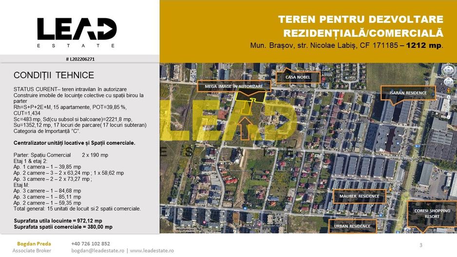OPORTUNITATE INVESTITIE TEREN LOCUINTE COLECTIVE si SPATII COMERCIALE - Poză 1