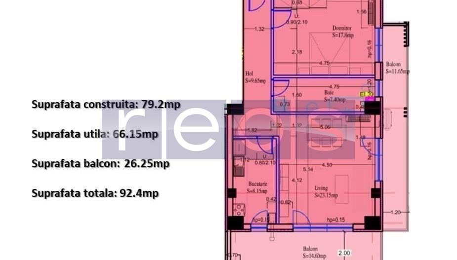 APARTAMENT 2 CAMERE | SISESTI -VATRA NOUA | BALCON MARE 15MP - Poză 12