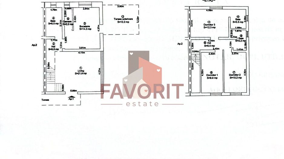 Duplex 4 camere | 3 bai | Giroc - Calea Urseni - Poză 18