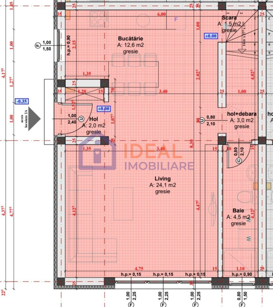 Casa tip quadruplex cu 4 camere in Calea Cisnadiei, zona Casa de Apa - Schiță 8