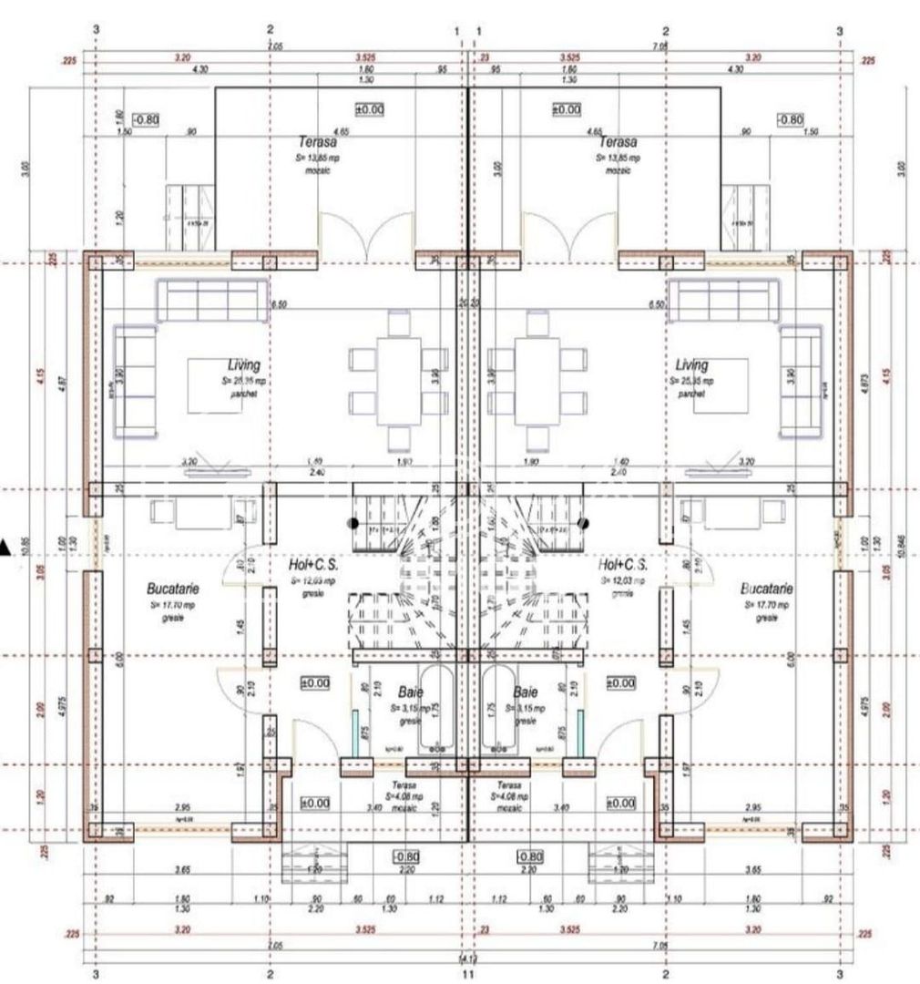Casa Tip Duplex cu 4 camere si 366 mp teren, in Cisandie - Schiță 6