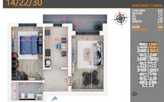 Apartament 2 camere decomandat,Pallady,Sector 3, Metrou - Poză 2