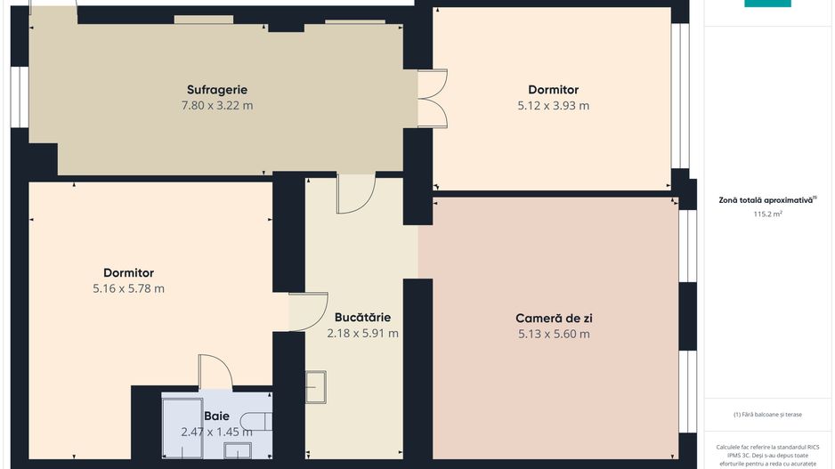 Apartament cu 4 camere – Zona Centrală - Poză 9