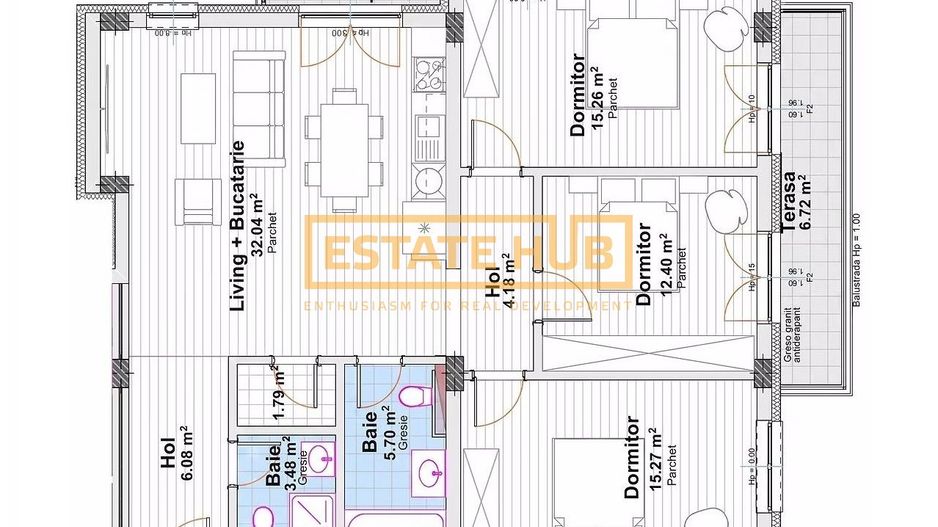 Apartamente 4 camere | Standarde NZEB | Comision 0 - Poză 3