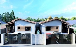 Oferim spre vanzare, Case tip duplex despartite prin spatiu verde, Giroc - Poză 3