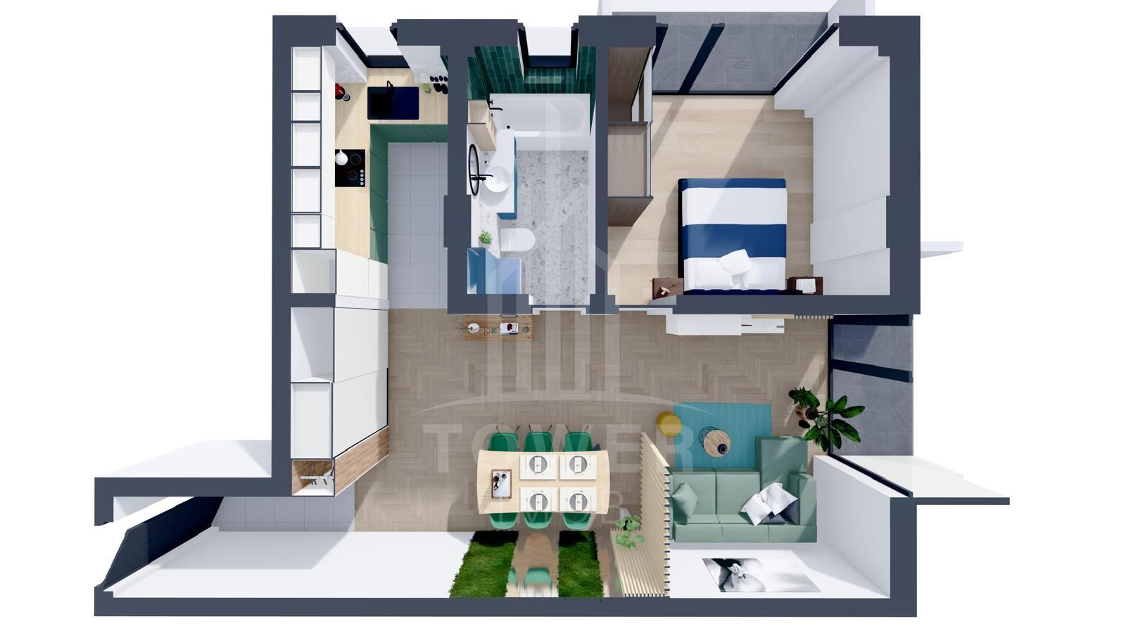 COMISION 0% | Apartament 2 camere de vânzare - Poză 2
