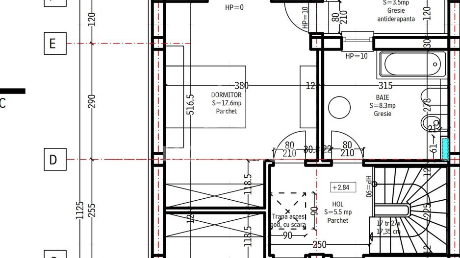 Casă tip Triplex 130 mp/utili, teren 270 mp,str. Lânii, Bartolomeu - Schiță 4