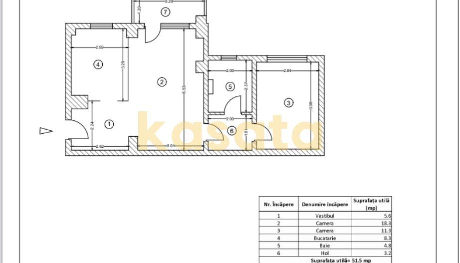 OPORTUNITATE | APARTAMENT 2 CAMERE | IANCULUI | BLOC 1983 - Schiță 8