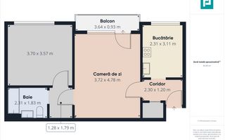 Apartament cu 2 camere zona Podgoria - Poză 7