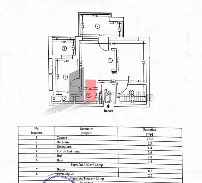 Apartament (studio) cu 2 camere de vanzare in zona Bucurestii Noi - Poză 7