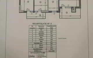 Doamna Ghica- Baicului - Quartz Residence- 3 camere + loc de parcare! - Schiță 26