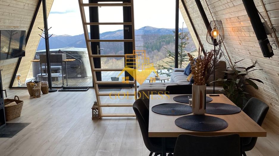 Afacere la cheie! Minicomplex 2 cabane A-frame, teren 1250mp, Vladeasa - Poză 9