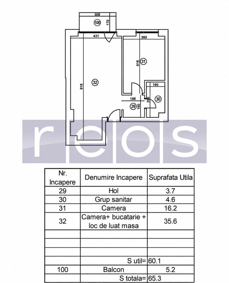 VANZARE 2 CAMERE | ULTRAFINISAT | 60 MP | MALL PROMENADA | PARCARE - Schiță 16