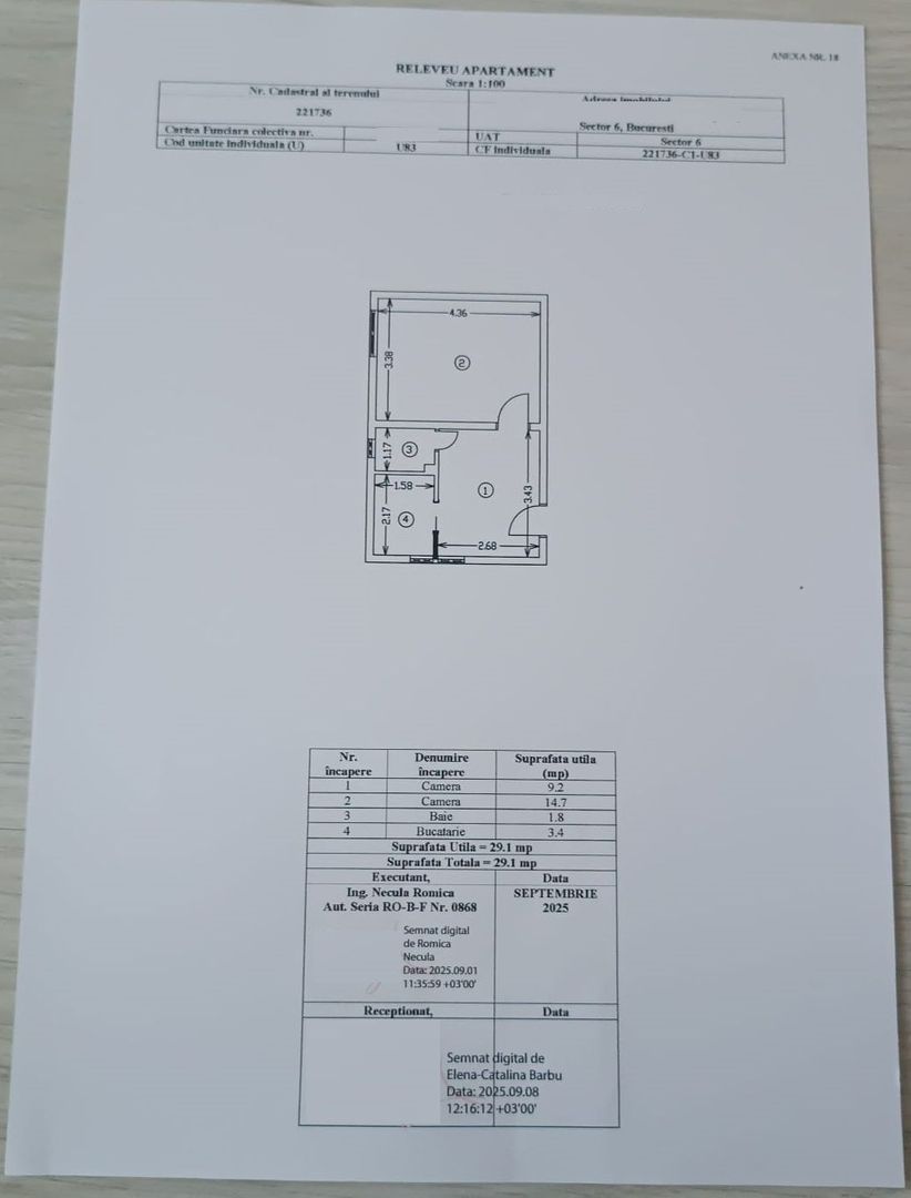 De vanzare Apartament 2 camere Preciziei - Poză 7