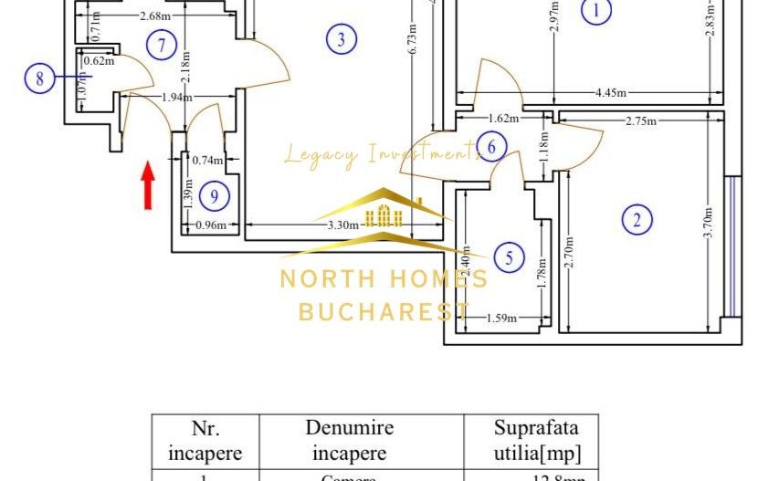 Apartament de 3 camere, complet renovat - metrou Iancului - Poză 15