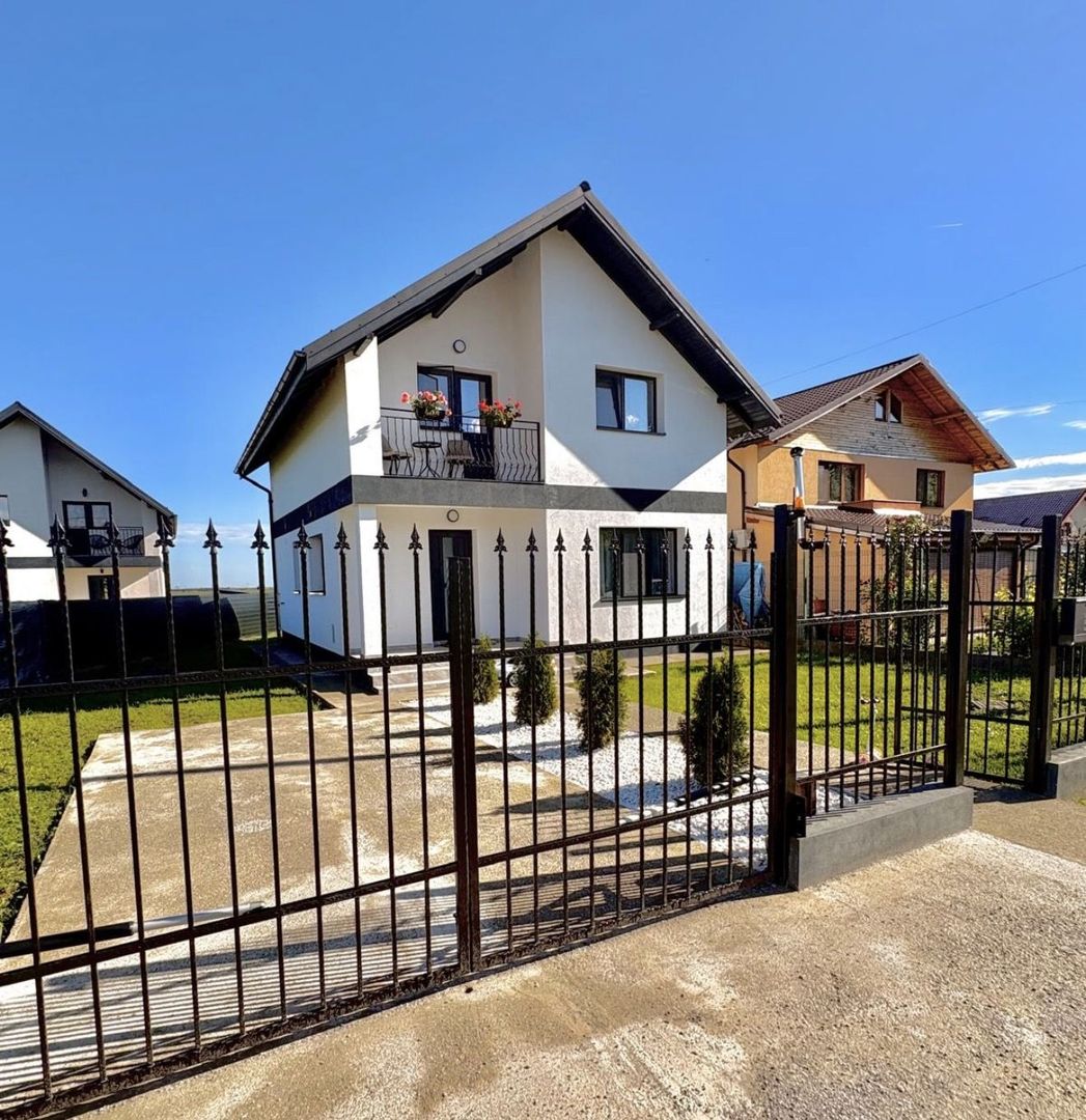 Vilă nouă 155 mp cu terasă acoperită și curte 448 mp Bănești Prahova - Poză 1