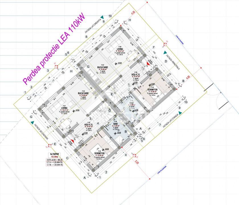 Casa tip duplex  5 camere, teren 400 mp, Selimbar acces usor - Schiță 19
