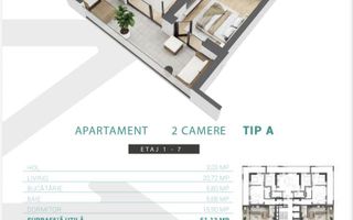 Zenith Belle Tour | 2 Camere Premium | Terasă 16 mp | 13 Septembrie - Poză 7