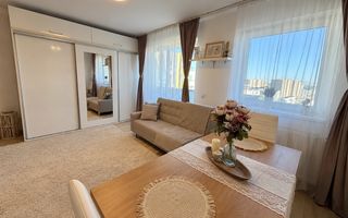 Studio 39 mp, Top City – Coresi, etaj 9/11, parcare, boxă, mobilat - Poză 3