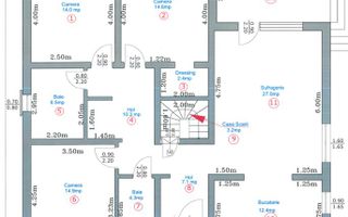 Casa pe un nivel, Selimbar,Sibiu - Schiță 12