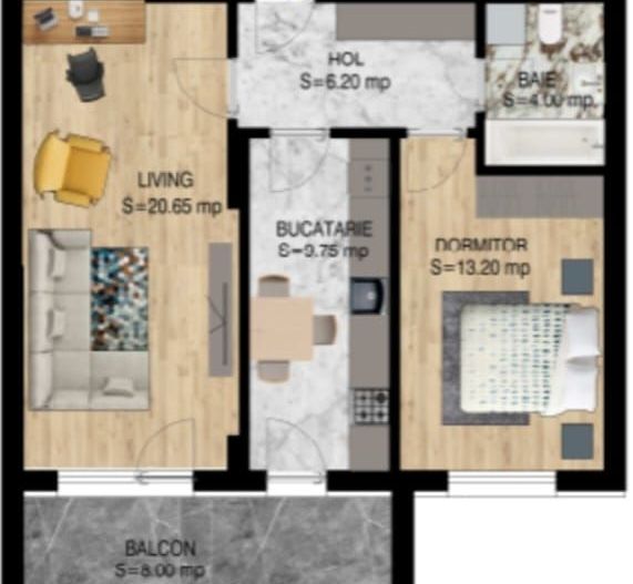 2 CAMERE DECOMANDAT - PALLADY - COMISION 0%! - Poză 1