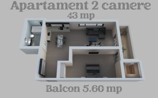 Apartament 2 camere  Lacul lui Binder, Sibiu - Poză 6