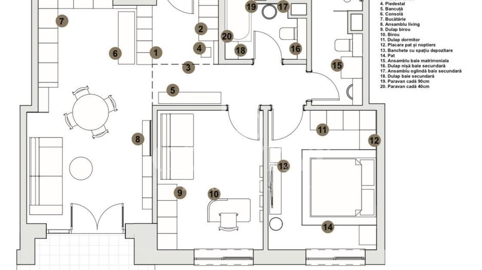 Apartament 3 camere de inchiriat | 73mp | Zona Liberty - Poză 17
