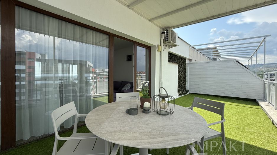 Penthouse pe doua niveluri cu 5 camere in cartierul Buna Ziua - Poză 12