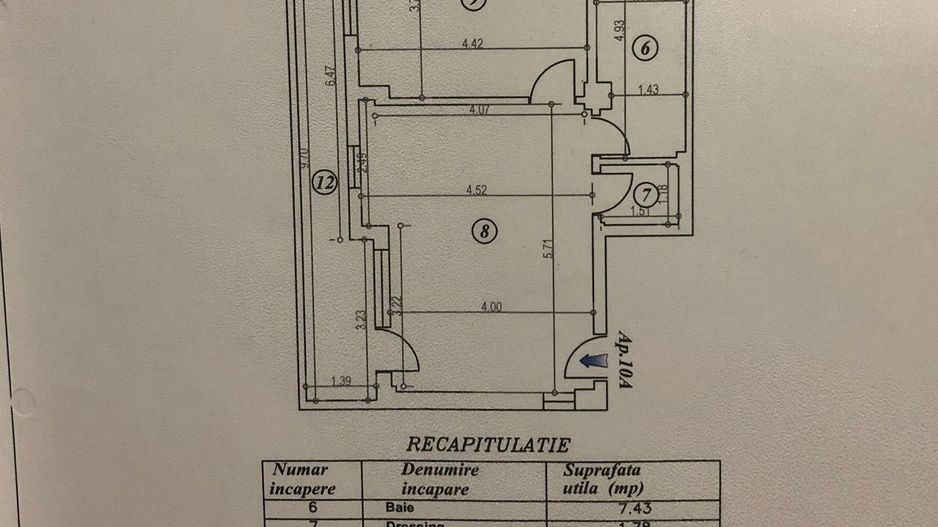 2 camere 60mp |  parcare inclusa Aviatiei-Baneasa - Schiță 9